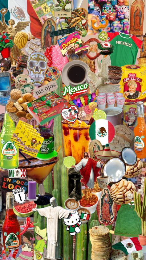 #mexico #maxamalist #mexicanfood #mexican #mexicore Mexican Collage, Mexico Aesthetic Wallpaper, Mexican Aesthetic, Mexico Wallpaper, Mexico Aesthetic, Mexican Culture Art, Collage Wallpaper, Mexican Culture, Aesthetic Backgrounds