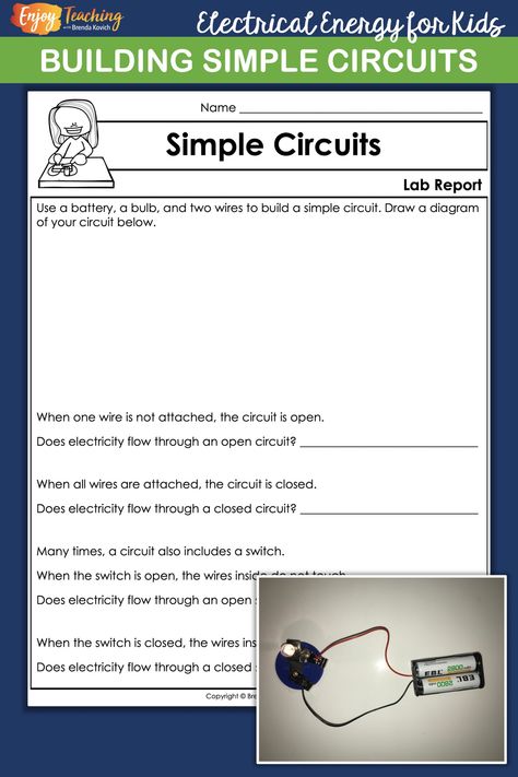 Teaching Electricity with Electrical Circuit Activities for Kids Electric Circuits For Kids, Teaching Electricity, Making Electricity, Electricity Science Experiments, Simple Circuit Projects, Agriculture Education Classroom, Electricity Lessons, Circuits Science, Kids Science Fair Projects