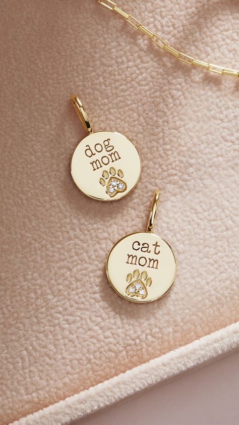 In case you haven’t heard, it’s #NationalPetDay! Be sure to give extra cuddles to your fur babies because today is all about them. We hope you have a PAWesome day! 🐾 Tap the pin to shop these beautiful dog mom and cat mom charms. Style: 88110 #DogMom #CatMom #FurMom #FurBabies #AnimalCharms Dog Mom Jewelry, Dog Mom Necklace, Paw Print Round Pendant Jewelry For Gift, Paw Print Round Pendant Jewelry Gift, Paw Print Pendant Necklace For Gifts, National Pet Day, Korean Jewelry, Paw Print Charm, Mom Jewelry