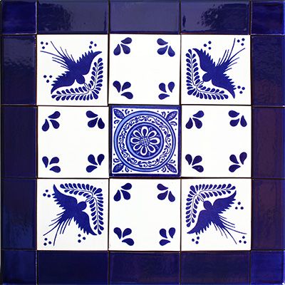 Alares Mexican Tile Set Backsplash Mural Talavera Wallpaper, Bathroom Courtyard, Spanish Tile Backsplash, Mexican Tile Backsplash, Mexican Tile Kitchen, Backsplash Mural, Mexican Tiles, Mexican Talavera Tile, Mexican Home Decor