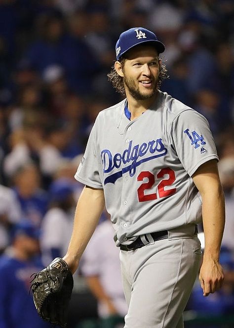 Clayton Kershaw, LAD//Oct 16, 2016 Game 2 NLCS at CHC Mlb Postseason, Clayton Kershaw, Dodgers Baseball, Mlb Players, Sports Art, World Series, Mlb, Sports Jersey, Baseball Cards