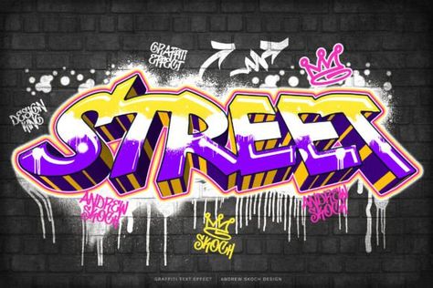 Graffiti Text Effect Graffiti Background Ideas, Graffiti Inspiration, Graffiti Text, Babymoon Photos, Graffiti Doodles, Instagram Banner, Artwork Ideas, Dinosaur Background, Pop Art Wallpaper