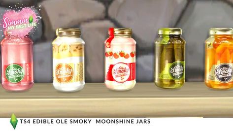 Sims 4 Functional, Ole Smoky Moonshine, Sims 4 Cc Eyes, Sims 4 Kitchen, Bottle Girls, Sims 4 Family, Sims 4 Cc Kids Clothing, Sims 4 Game Mods, Tumblr Sims 4