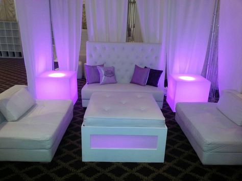 Look what's trending! Small VIP sections in any style color or material? Call Aviance today for more info? Vip Section Ideas, Vip Party Ideas Lounge Areas, Vip Booth Nightclub, Club Vip Lounge, Night Club Seating, Lounge Decor Ideas, Nightclub Vip Lounge, Birthday Goddess, White Lounge Set