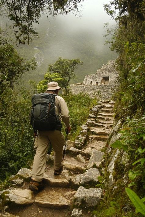 "🏞️🗺️ Embark on a breathtaking hike along the Inca Trail to Machu Picchu! Experience ancient wonders and stunning vistas. 🏔️✨ #IncaTrail #MachuPicchu #HikingAdventure" Machu Pichu Hike, Macchu Picchu Trip, Backpacking Peru, Inca Trail Hike, Inca Trail, Machu Picchu Peru, Inca Trails, Mountain Climbing, Machu Picchu