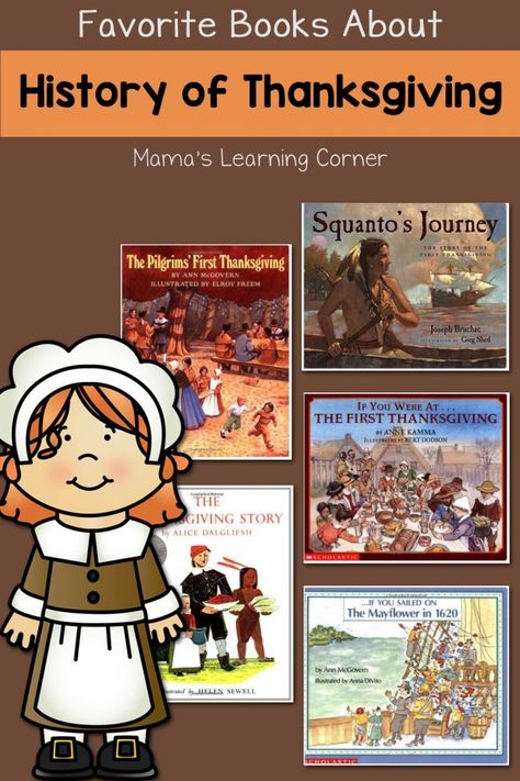 7 Books About the History of Thanksgiving Thanksgiving For Kids, Thanksgiving Unit Study, History Of Thanksgiving, Thanksgiving History, Thanksgiving Lessons, Learning Corner, Thanksgiving Worksheets, Thanksgiving Books, History Worksheets