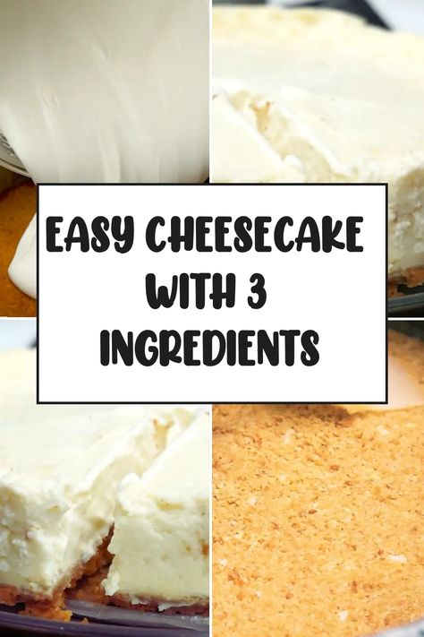 Hello to all baking enthusiasts and cheesecake lovers! If you're looking for a simple yet incredibly delicious dessert to try, why not experiment with my 3-ingredient cheesecake made with condensed milk? Give it a go, you won't be disappointed! Condensed Milk Cake 3 Ingredients, Cheesecake Made With Condensed Milk, Cheesecake Recipes With Condensed Milk, No Bake Cheesecake With Condensed Milk, Sweeten Condensed Milk Recipes Desserts, Cheesecake With Sweetened Condensed Milk, Condensed Milk Recipes Easy 3 Ingredients, Cheesecake Condensed Milk, Cheesecake With Condensed Milk