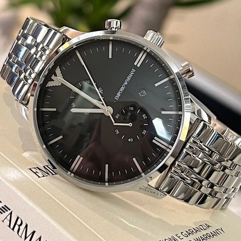 Emporio Armani Men’s Chronograph Watch Armani Watch Men, Emporio Armani Watch, Armani Watches For Men, Emporio Armani Men, Armani Watches, Armani Men, Watch Case, Chronograph Watch, Emporio Armani