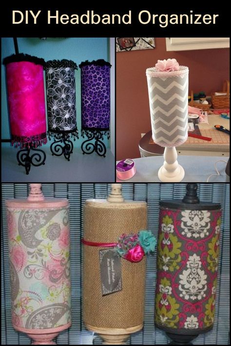 Storage For Headbands, Head Band Storage Diy, Diy Hair Organizer Storage, Organized Hair Accessories, Hair Band Storage Ideas, Hairbow Organizer Ideas, Diy Headband Display, Headband Display Craft Show, Diy Baby Headband Holder