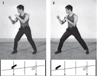 Brucie, demonstrating a Jeet Kune Do quick advance. Jeet Kune Do Training, Martial Arts Training Dummy, Bruce Lee Training, Bowflex Workout, Boxing Techniques, Training Quotes, Bruce Lee Quotes, Jeet Kune Do, Enter The Dragon