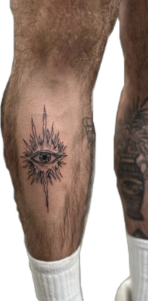 #tattoo #art #happysocks #socks #style #blackandwhite #bw #Legs #legstattoo Techno Tattoo Ideas For Men, Unique Fish Tattoo, Knee Tattoos For Guys, Male Calf Tattoo, Leg Tattoo Men Design, Men Knee Tattoo, Men’s Tattoo Ideas Leg, Cool Leg Tattoos For Guys, Calf Tattoos For Guys