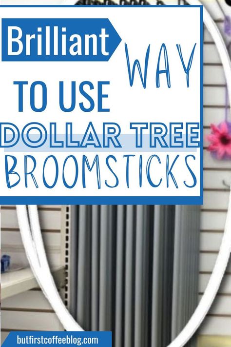 Dollar Tree Broom Handle DIY Broom Storage, Dollar Tree Storage, New For 2023, Storage Decor, Broom Handle, Organization Hacks, Dollar Tree, Being Used, Easy Diy