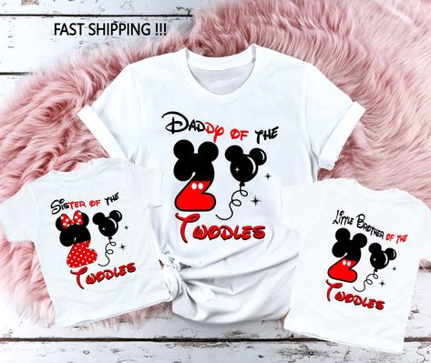 👏CONGRATULATIONS You have found the online shop with good prices, with amazing quality and fast shipping My Favorite Shirt by Mia we offer shirts for (but not limited to) VACATIONS, HOLIDAYS, EVENTS, FAMILY REUNIONS, BIRTHDAYS, MOTHER'S DAY, FATHER'S DAY, GRADUATIONS, FUNNY T-SHIRTS as well as CUSTOM T-SHIRTS. Please let me know if you do not see what you're looking for. I'll be glad to work with you to bring your idea to life! ✨DESIGN SHOWN: I'm Twodles Birthday Shirts, 2nd Birthday Shirt, Min Twodles Birthday Shirt, Mickey Birthday Shirt, Birthday Family Shirts, Twodles Birthday, Minnie Outfit, Matching Birthday Shirts, 2nd Birthday Shirt, Minnie Mouse Shirts, Minnie Party