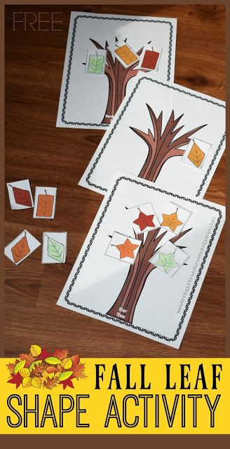 Easy Autumn Crafts For Kids, Fall Leaves Activities, Shape Sorting Activities, Fall Math Activities, Shape Activities Preschool, Shape Sort, Fall Preschool Activities, Fun Fall Crafts, Fall Math