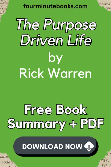 The Purpose Driven Life is Christian pastor Rick Warren’s answer to the burning question that we all have about why we’re here and explains God’s five purposes for your life and how you can realize and live each of them by going on a 40-day spiritual journey. Purpose Driven Life Quotes, The Purpose Driven Life, Pastor Rick Warren, True Meaning Of Life, Better Habits, Rick Warren, Purpose Driven Life, Belief In God, Serve God