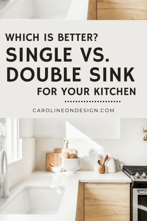 Kitchen Sink Placement Ideas, 2 Sinks In Kitchen, Kitchen Sinks 2024, Undermount Double Kitchen Sink, Double Sink Kitchen, Kitchen Sink Styling, Sink Options, Kitchen Sink Sizes, Gorgeous White Kitchen