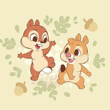 Disney Movies Drawings, Chip And Dale Drawing, Christmas Disney Characters, Disney Cuties, Disney Characters Wallpaper, Kawaii Disney, Chip N Dale, Mickey Mouse Art, Disney Collage