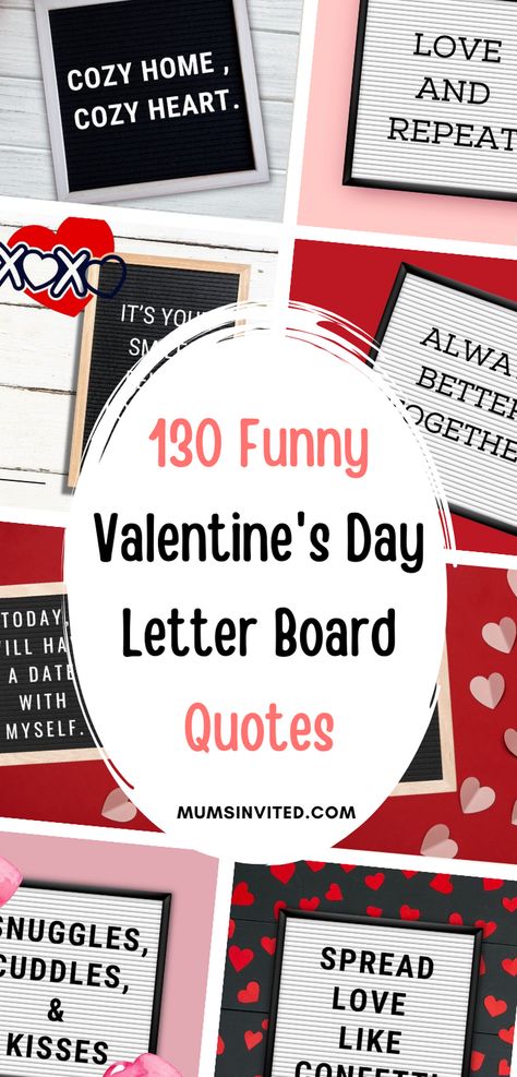 Here are the best funny, hilarious & witty Valentines Day letter board quotes to make your kids, husband, wife, family & friends laugh out loud. You'll find the funniest letter board quotes perfect for celebrating your boyfriend and everyone in your life this Valentines Day. Perfect for Teachers to use in the classroom, office or at work & for baby announcements. February letter board quotes. Valentines day letterboard. Valentines day message board. February letterboard. Cute valentines quotes. Birthday Letter Board Quotes, Happy Birthday Letter Board, Valentines Letter Board Quotes, Valentines Letter Board, Birthday Letter Board, Valentine's Letter, Funny Valentine Messages, Cute Valentine Sayings, Letterboard Signs