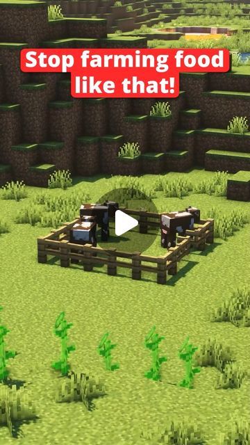 Minecraft Food Farm, Minecraft Farm Idea, Minecraft Farming Ideas, Minecraft Mob Farm, Farm Ideas Minecraft, Minecraft Animal Pens, Minecraft Farms, Farm Minecraft, Beef Farming