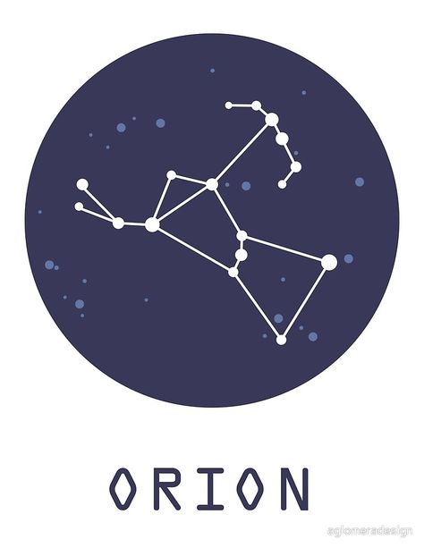 Orion Constellation by aglomeradesign Orion Constellation Art, Constellations Drawing, Orion Tattoo, Constellation Drawing, Orion Star, Constellation Design, Orion's Belt, Orion Constellation, Astronomy Constellations