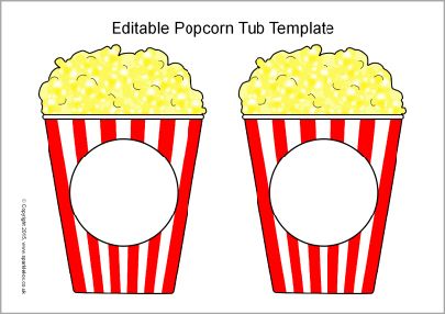 Editable popcorn tub templates (SB11152) - SparkleBox Popcorn Printable Templates, Popcorn Template Free Printable, Popcorn Bulletin Board Ideas, Popcorn Theme Classroom, Popcorn Bulletin Board, Popcorn Printable, Popcorn Crafts, Chanel Bedroom, Popcorn Box Template