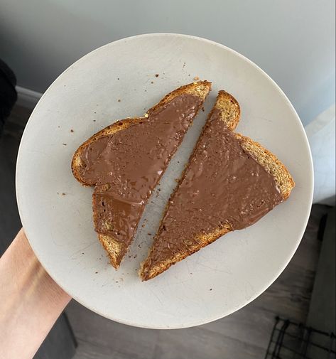 🍫🍞😍 Nutella Toast, Nutella, Toast