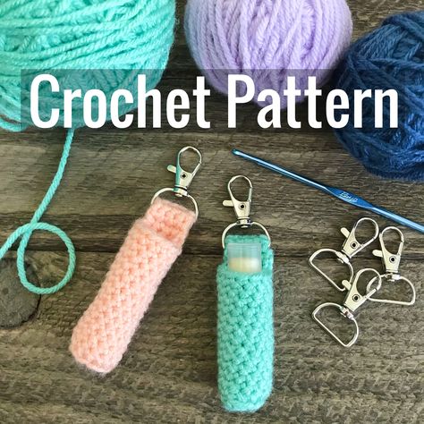 Excited to share this item from my #etsy shop: PATTERN PDF Crochet Chapstick Holder, Keychain, Lip Balm Keychain, Lip Balm Woman Hobbies, Lip Balm Keychain, Chapstick Holder Keychain, Crochet Water Bottle Holder, Learn Crochet, Keychain Pattern, Cozy Crochet Patterns, Elderly Woman, Crochet Keychain Pattern