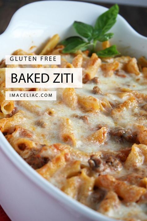 Cheese Burger Pasta, Gluten Free Baked Ziti, Burger Pasta, Pasta Gluten Free, Gluten Free Lasagna, Ziti Recipes, Baked Ziti Recipe, Gluten Free Main Dishes, Cookies Gluten Free