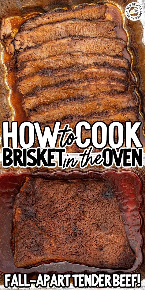 Slow Cooking Brisket in the Oven delivers flavorful, fork-tender beef, cooked to perfection every time. Easy to prepare and worth the wait! How To Oven Bake A Brisket, How To Make Beef Brisket Tender, How To Prepare Beef Brisket, Oven Baked Bbq Beef Brisket, Grilled Brisket Charcoal, Recipe For Brisket In The Oven, Slow Roasted Beef Brisket, Oven Braised Brisket, Oven Baked Beef Brisket