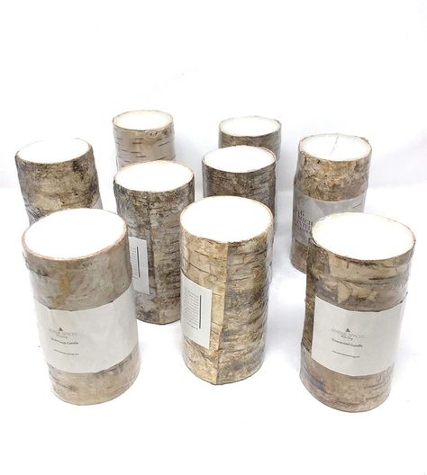 Amazon.com: Serene Spaces Living Birch Bark Candle, Small Size, Set of 3 – Pillar Style Candle Brings Nature Indoors, Ideal for Weddings, Parties, Events, Restaurants, Home Decor, 3" in Diameter & 4" Tall : Home & Kitchen Birch Bark Candles, Serene Spaces, Different Decorating Styles, Scented Pillar Candles, Affordable Decor, Natural Design, Birch Bark, Nature Indoors, Candid Photography