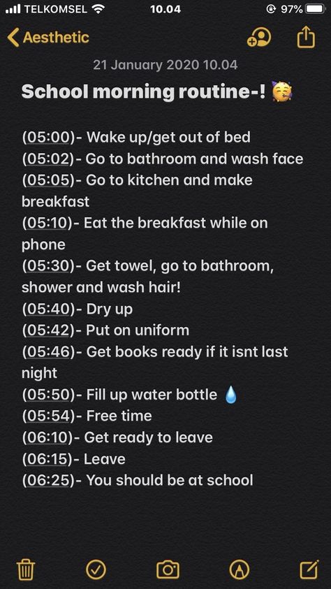 School Morning Routine 5 Am, Before School Routine, School Night Routine, Morning Routines List, Morning School, Middle School Survival, School Routine For Teens, Middle School Hacks, Morning Routine School