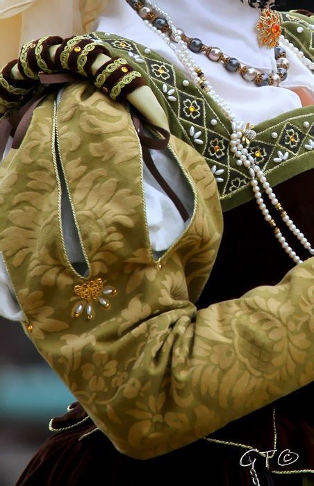 Tudor Sleeves, Medieval Details, Elizabethan Dress, Elizabethan Fashion, 16th Century Fashion, Tudor Dress, Tudor Fashion, Tudor Costumes, Sca Garb