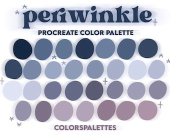 Periwinkle Color Palette, Digital Art Programs, Procreate Color Palette, الفن الرقمي, Hex Color Palette, Art Skills, Color Palette Challenge, Periwinkle Color, Palette Art