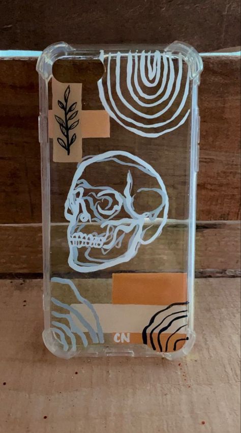 Case Painting Ideas, Phone Case Painting Ideas, Phone Theme Ideas, Phone Case Painting, Clear Phone Case Design, Phone Case Ideas, Phone Case Diy Paint, Diy Phone Case Design, Iphone 7 Phone Cases