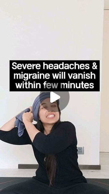 How To Reduce Headaches, Neck Stretches For Headaches, Forehead Headache, Yoga For Migraines, Reduce Headaches, Partner Yoga Poses, Headache Prevention, Severe Headache, Release Tension