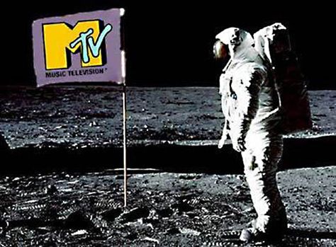 Neil Armstrong and his walk on the moon inspired one of the most iconic of Generation X brands: MTV. I've always loved the rotoscoping of this. Happy 30th Anniversary, 80s Tv, Tennessee Williams, Back In My Day, Mtv Videos, Pac Man, 30th Anniversary, Grand Theft Auto, All Music