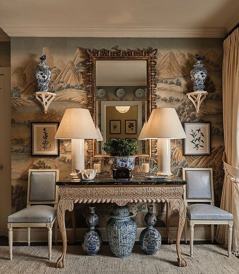 Caroline Gidiere, Kips Bay Showhouse, Veranda Magazine, The Shade Store, Show House, Chinoiserie, Exterior Design, Interior Architecture, Wall Coverings