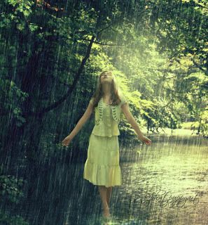 Getting wet in the rain! Girl In Rain, I Love Rain, Rainbow Rain, Love Rain, Singing In The Rain, Summer Rain, Inner Goddess, Daughters Of The King, When It Rains