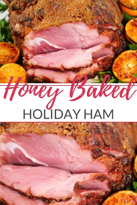 Nothing says special family dinner like this incredible Honey Baked Ham recipe. For Sunday dinners, holiday celebrations or family get togethers, this will be your favorite Ham Glaze Recipe #ham #easter #christmas #holidaydinner Honey Baked Ham Recipe Copycat, Perfect Ham, Baked Ham Recipe, Honey Ham Glaze Recipe, Honey Baked Ham Recipe, Ham Recipes Baked, Ham Glaze Recipe, Honey Glazed Ham, Honey Baked