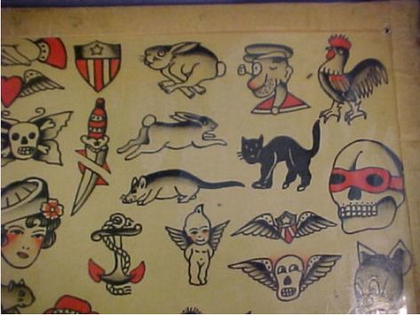 1940s-heads-3 | Vintage Tattoo Flash | Flickr Flash Art Tattoos, Traditional Tattoo Reference, Traditional Panther Tattoo, Antique Tattoo, Sailor Jerry Tattoo Flash, Traditional Tattoo Flash Art, Vintage Tattoo Design, Sailor Jerry Tattoos, Panther Tattoo