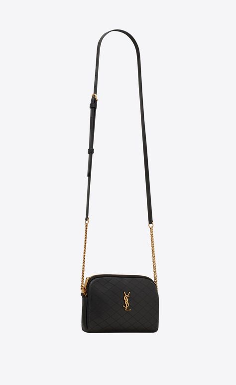 GABY CHAIN POUCH IN QUILTED LAMBSKIN | Saint Laurent | YSL.com Ysl Gaby Zipped Pouch, Ysl Gaby, Designer Wishlist, Zipped Bag, Zip Pouch, Small Leather Goods, Amazing Women, Luxury Bags, Yves Saint Laurent