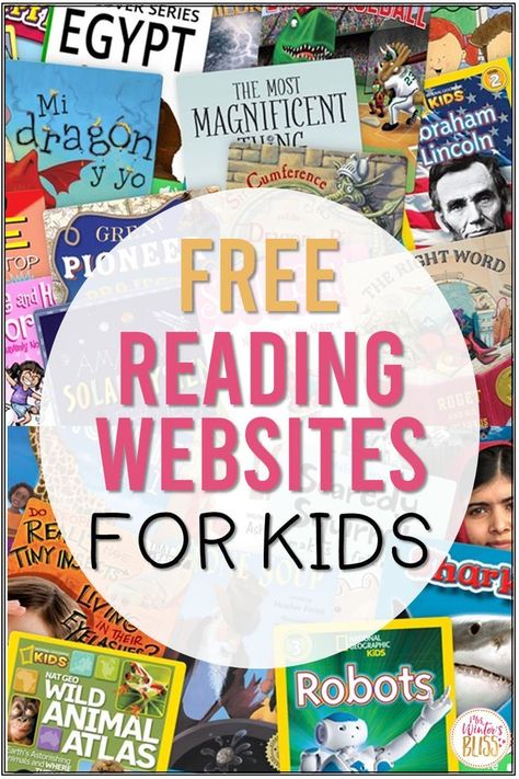 Here's a list of 11 free reading websites for kids! Download a free list of online reading sites to help your students practice reading at school or home! Free Reading Websites, Reading At School, Reading Websites For Kids, Reading Websites, Raz Kids, Just Right Books, Free Kids Books, Websites For Kids, Reading Sites