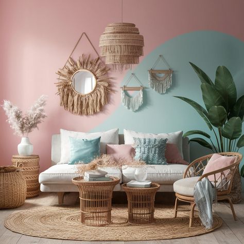 Soft pastel tones create a calming and inviting space 🌸 What’s your favorite pastel color for decor? #pastelinteriors #interiordesign #design #InteriorDesigner #inspiration #color #pasteles Pastel Color Interior Design, Pastel Color Room, Pastel Teen Bedroom, Pastel Room Ideas, Fresh Room, Room Lights Decor, Decor Ideas For Living Room, Pastel Bedroom, Home Decor Cozy