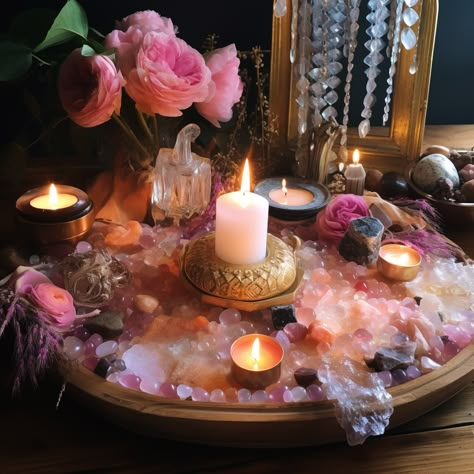 Aphrodite Worship, Feminine Altar, Venus Altar, Spiritual Altar Ideas, Altar Aesthetic, Love Altar, Aphrodite Altar, Lady Aphrodite, Goddess Altar