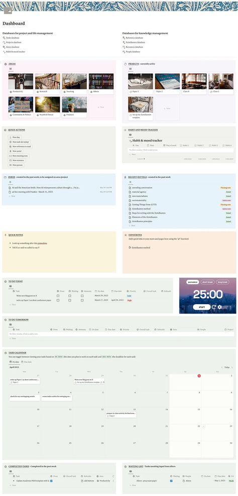 PhD Tips: The Project and Knowledge Management Template | by Genevieve Shanahan | Medium Phd Tips, Schedule Notion Template, Business Notion Template, Notion Template For Work, Management Aesthetic, Workout Planner Template, Work Notion, Notion Aesthetic Template, Knowledge Management System