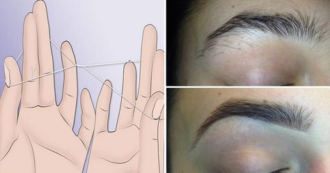 This is an ancient method of hair removal that requires only a single thread to remove hair from eyebrows or other body parts. This method is not only cleaner and faster, but also it has very low level of pain. If you are in a look for a way how to shape your eyebrows like Shape Your Eyebrows, Eye Brows, Threading Eyebrows, Perfect Eyebrows, Eyebrow Shape, Double Chin, Eyebrow Shaping, Ingrown Hair, Eyebrow Pencil