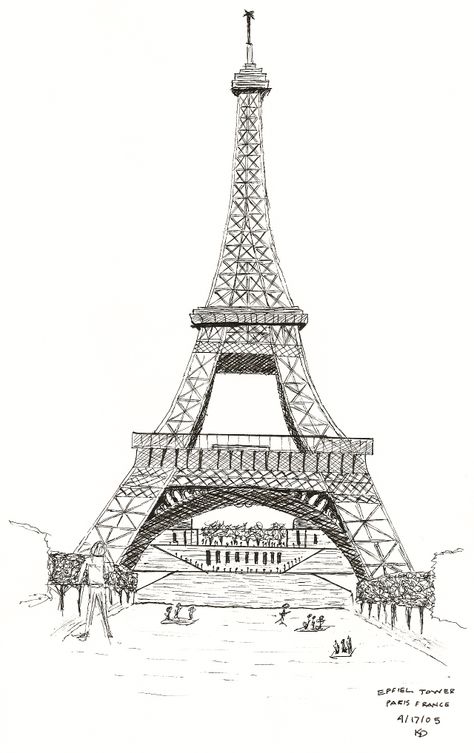 Eiffel tower sketch Eiffel Tower Drawing, Paris Drawing, Eiffel Tower At Night, Paris Illustration, Night Illustration, Paris Wallpaper, City Drawing, Paris Art, Poster Pictures