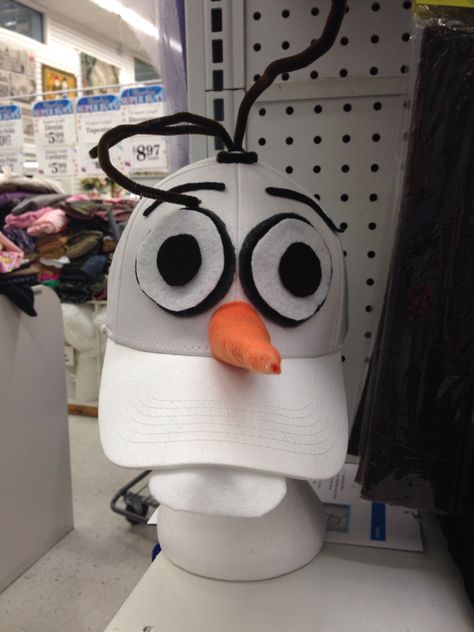 Olaf Hat Diy Olaf Costume Women, Frozen Costumes Diy, Olaf Frozen Costume, Olaf Hat, Olaf Halloween Costume, Frozen Halloween, Olaf Costume, Crazy Hat, Disney Costume