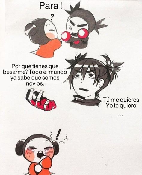 ⚠️Las imágenes/comics no son mios, créditos a sus respectivos autores… #fanfic # Fanfic # amreading # books # wattpad Pucca Garu Fanart, Funny Wallpaper, Happy Tree Friends, The Perfect Guy, Funny Love, Cute Comics, Cute Anime Couples, Cute Couples Goals, Otaku Anime