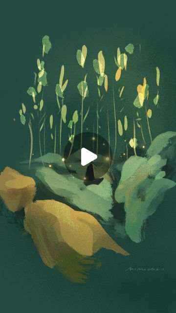 Procreate Dreams Animation, Watercolour Animation, Meditation Animation, Procreate Dreams, Floating Lights, Relaxing Time, Illustration Animation, Stop Motion, Looking Forward